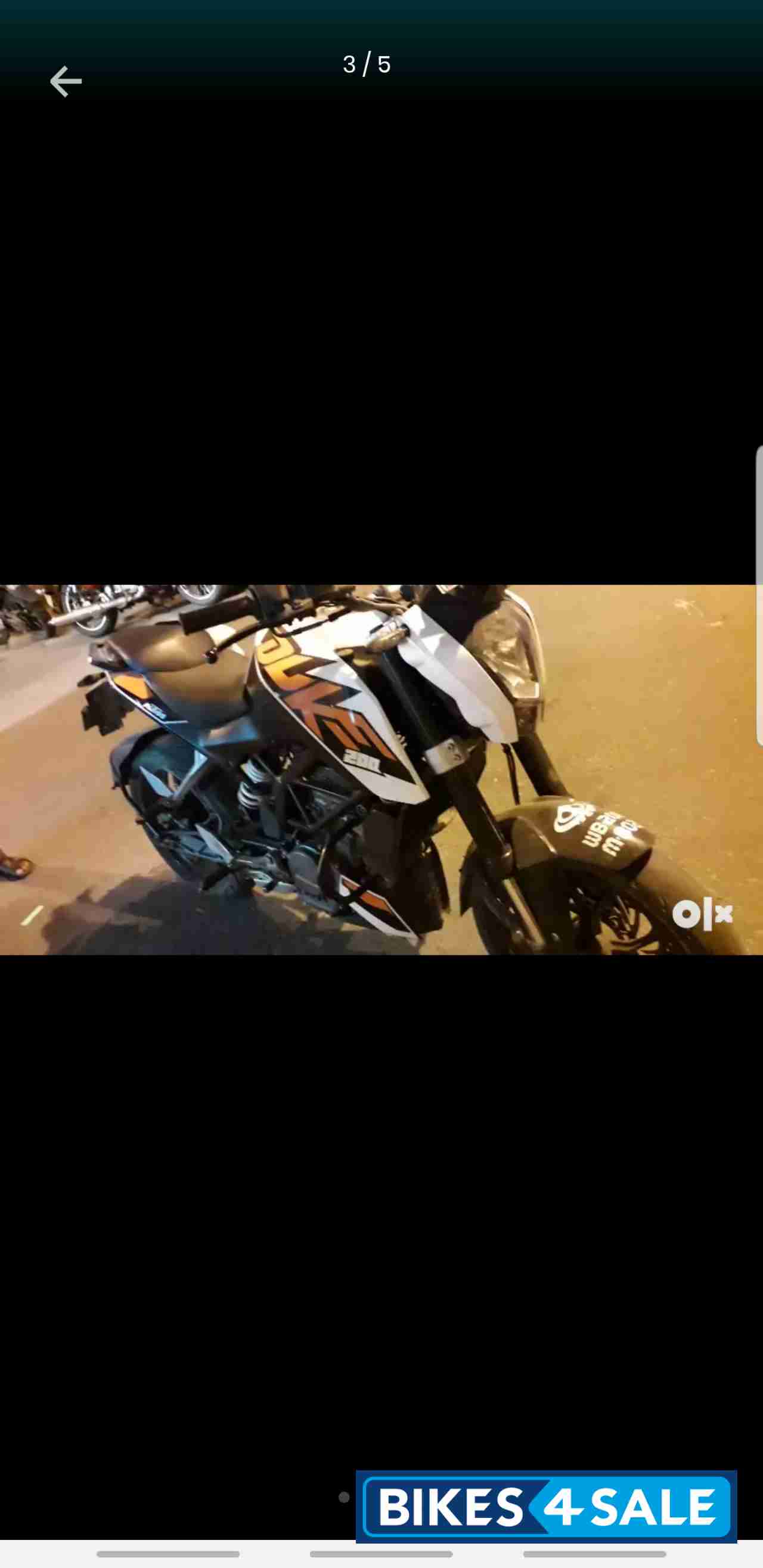 Used 2015 model KTM Duke 200 for sale in Kolkata. ID 216040 Bikes4Sale