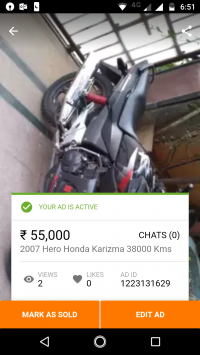Hero Karizma R 2007 Model