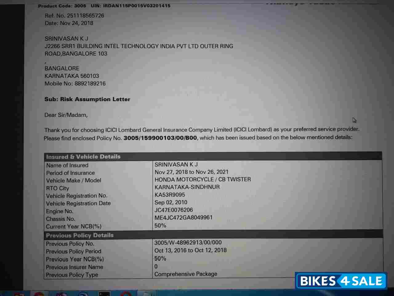 Red Honda CB Twister Red Honda CB Twister