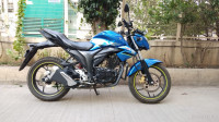 Blue Suzuki Gixxer ABS