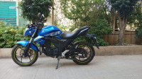 Blue Suzuki Gixxer ABS