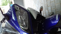 Blue Yamaha YZF R15 V2
