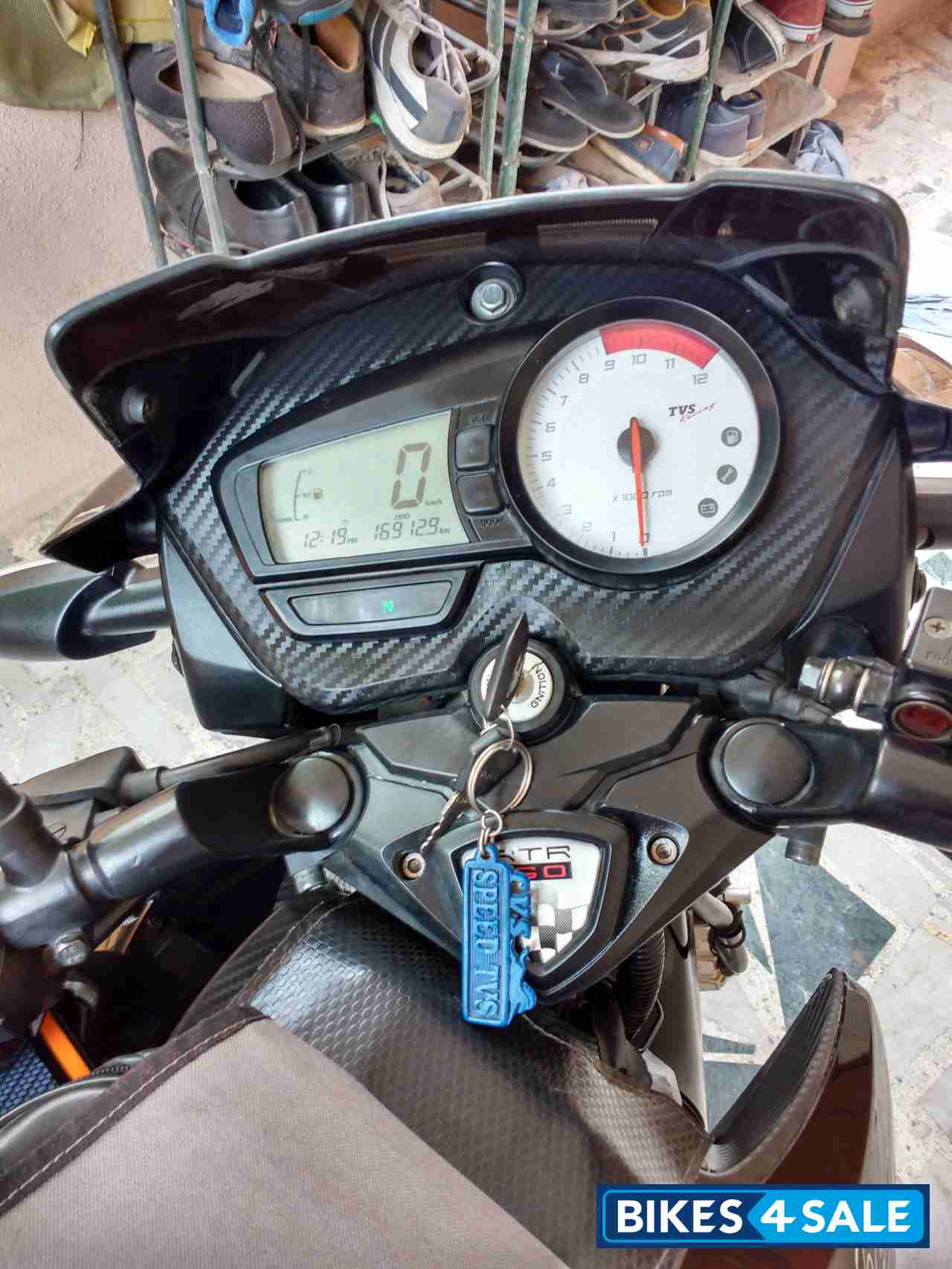 Black TVS Apache RTR 160 Black TVS Apache RTR 160