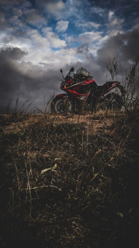 Red Bajaj Pulsar RS 200 ABS