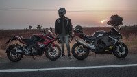 Red Bajaj Pulsar RS 200 ABS