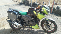 Green Black TVS Apache RTR 160