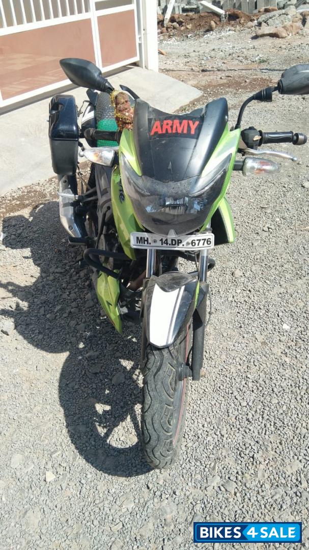 Green Black TVS Apache RTR 160