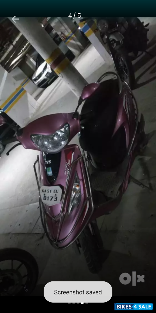 Pink TVS Scooty Zest