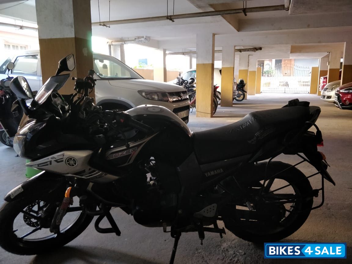 Black And Silver Yamaha Fazer