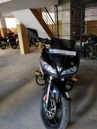 Black And Silver Yamaha Fazer