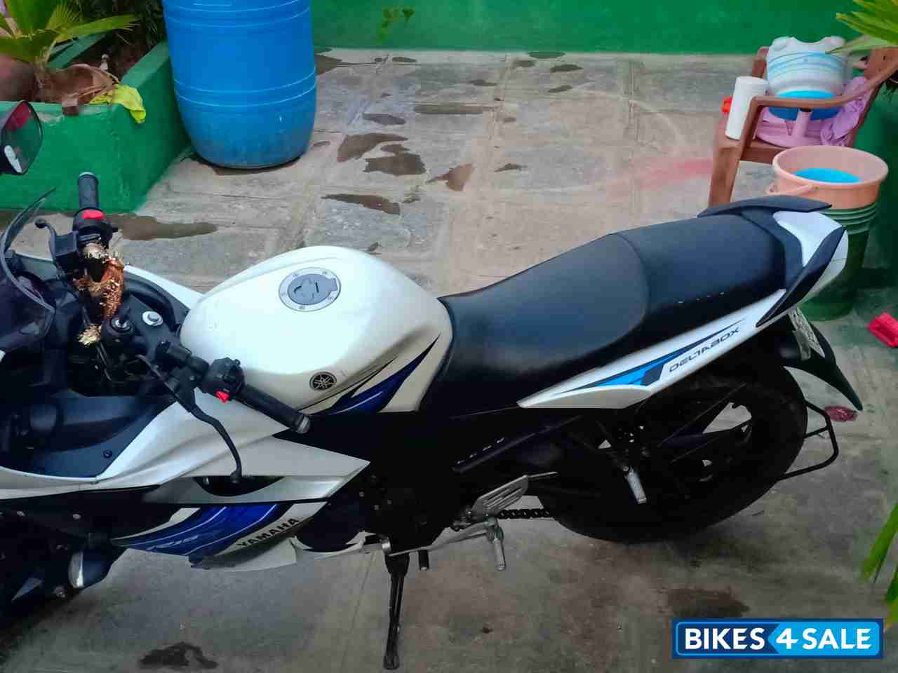 White/blue Yamaha YZF R15 S