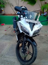 White/blue Yamaha YZF R15 S
