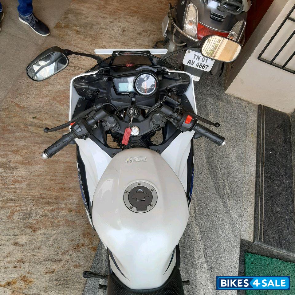 White And Blue Yamaha YZF R15 S