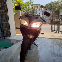 White And Blue Yamaha YZF R15 S