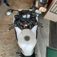 White And Blue Yamaha YZF R15 S