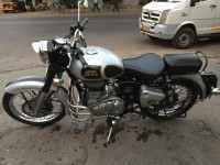 Silver Royal Enfield Classic 500