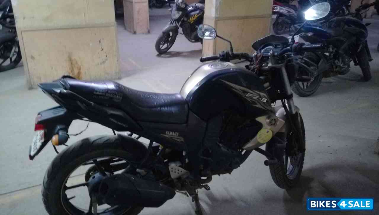 Black And Golden Yamaha FZ-S