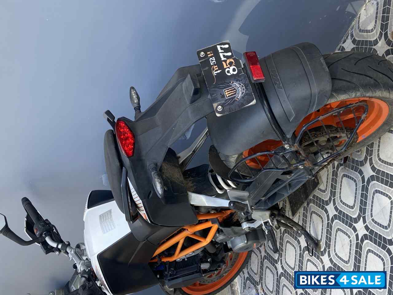 White Orange KTM Duke 390