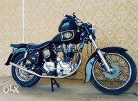 Black With Golden Strips Royal Enfield Classic 350
