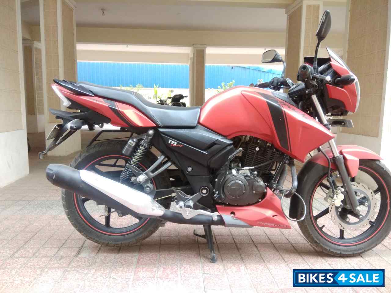 Used 18 Model Tvs Apache Rtr 160 For Sale In Hyderabad Id 2840 Matte Red Colour Bikes4sale