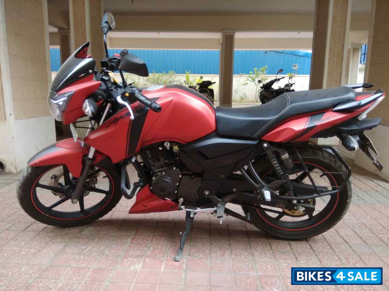 Used 18 Model Tvs Apache Rtr 160 For Sale In Hyderabad Id 2840 Matte Red Colour Bikes4sale