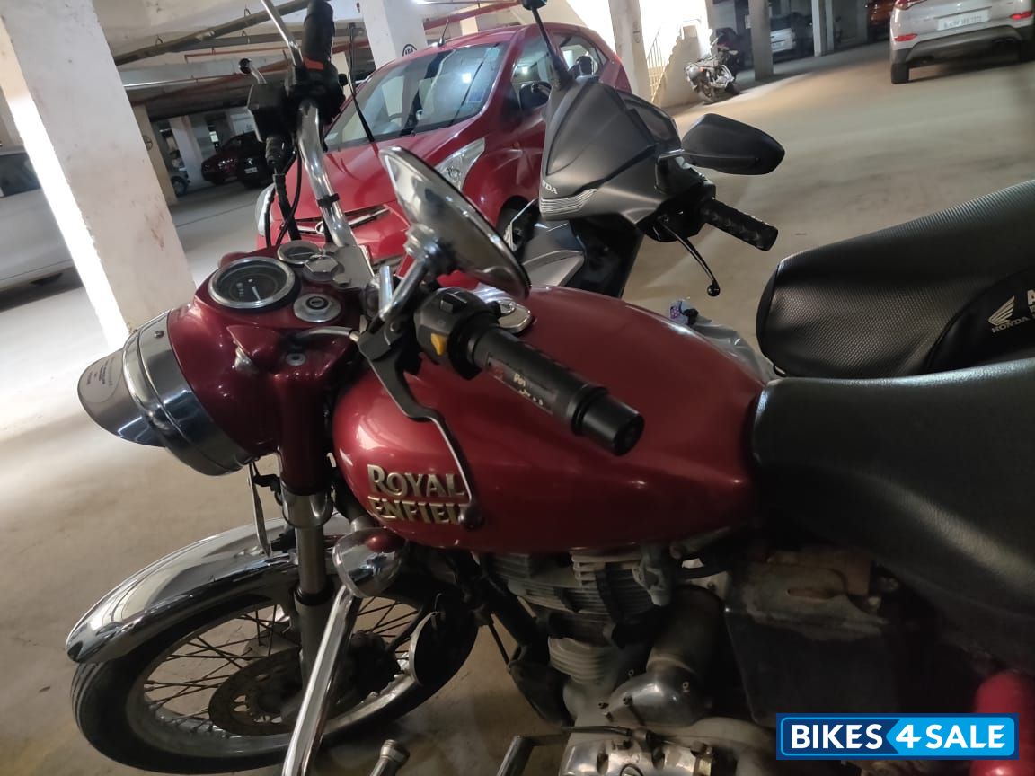 Red Royal Enfield Bullet Electra