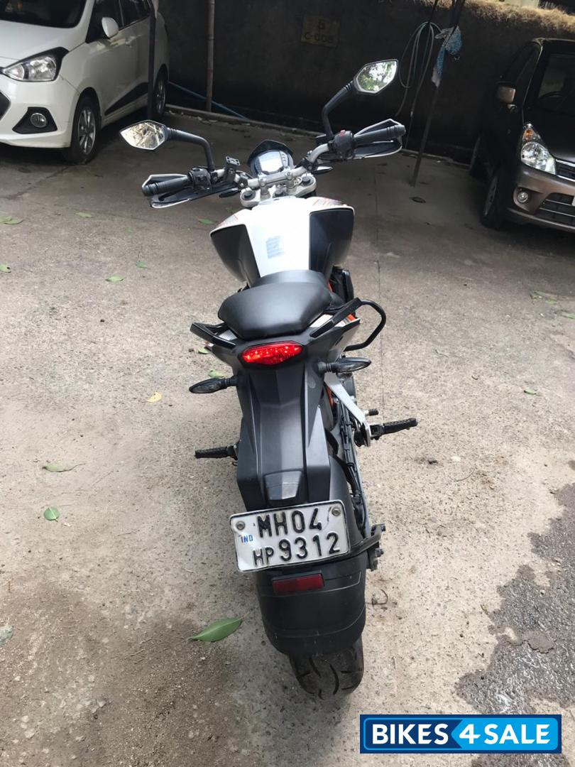 White KTM Duke 390