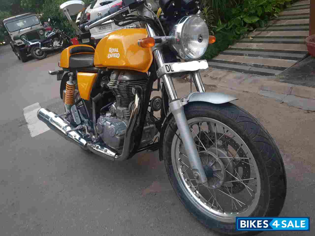 Yellow Royal Enfield Continental GT 535