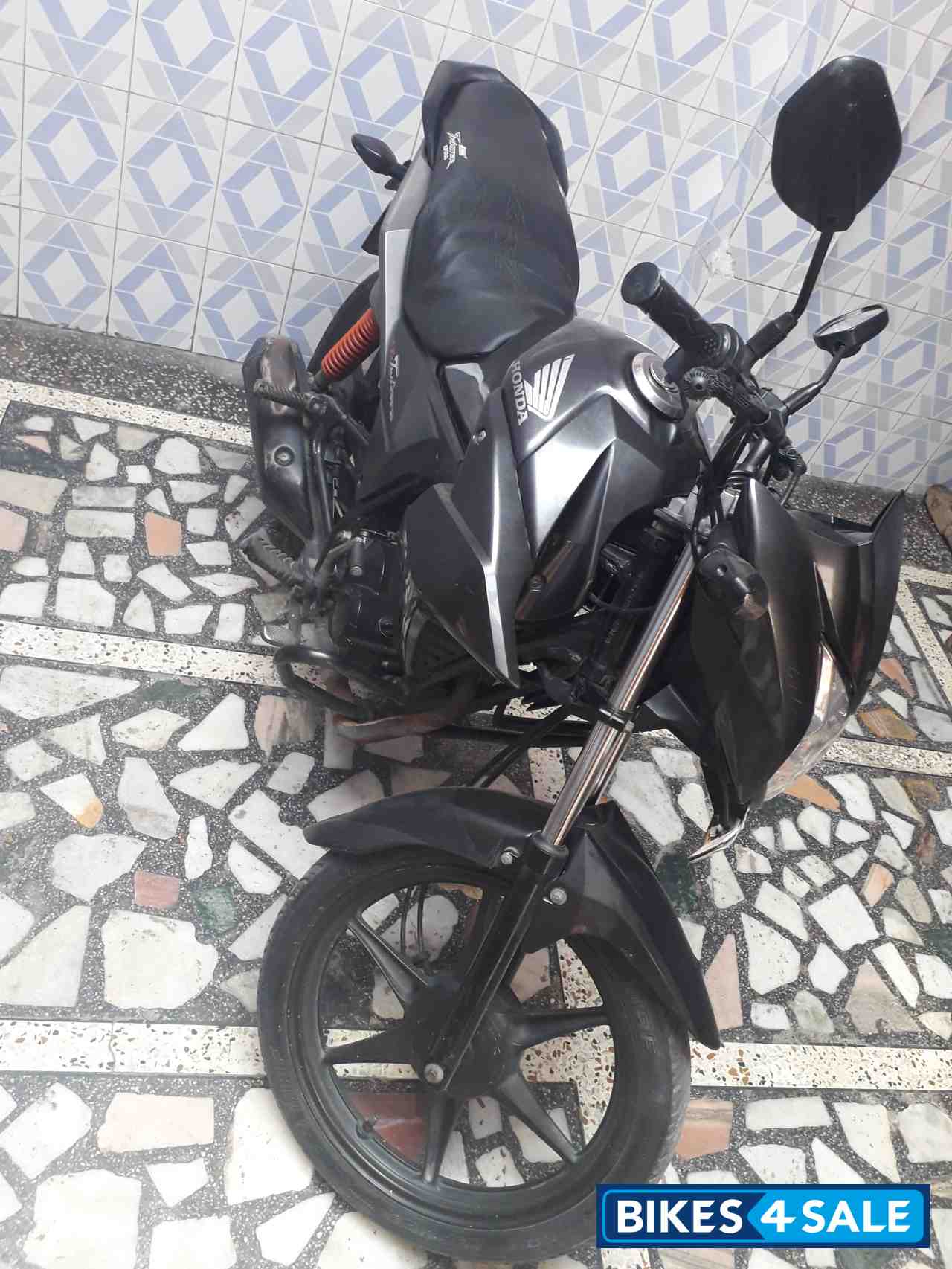 Grey Black Honda CB Twister