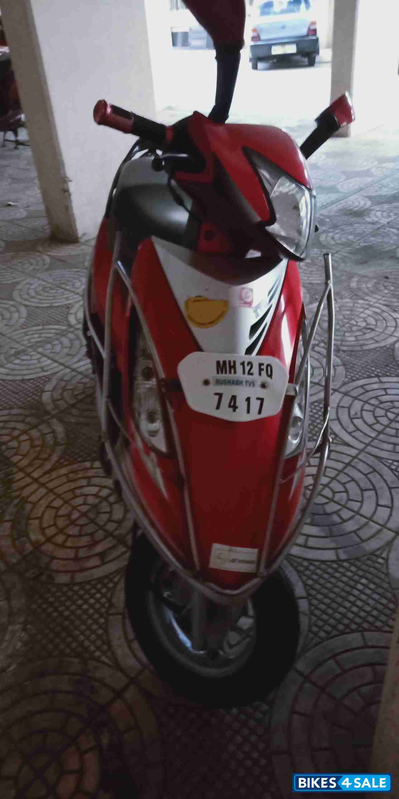 Red TVS Scooty Streak