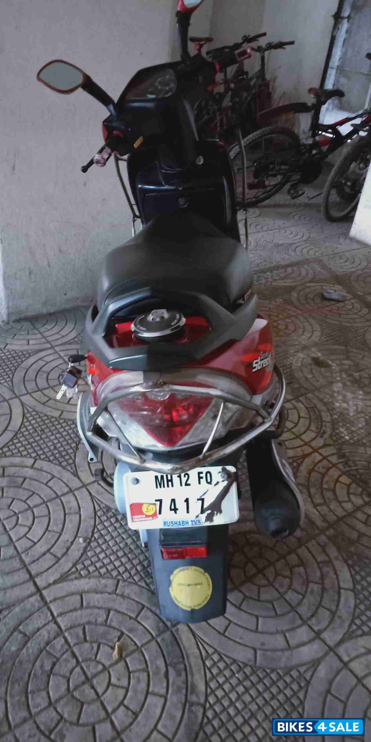 Red TVS Scooty Streak