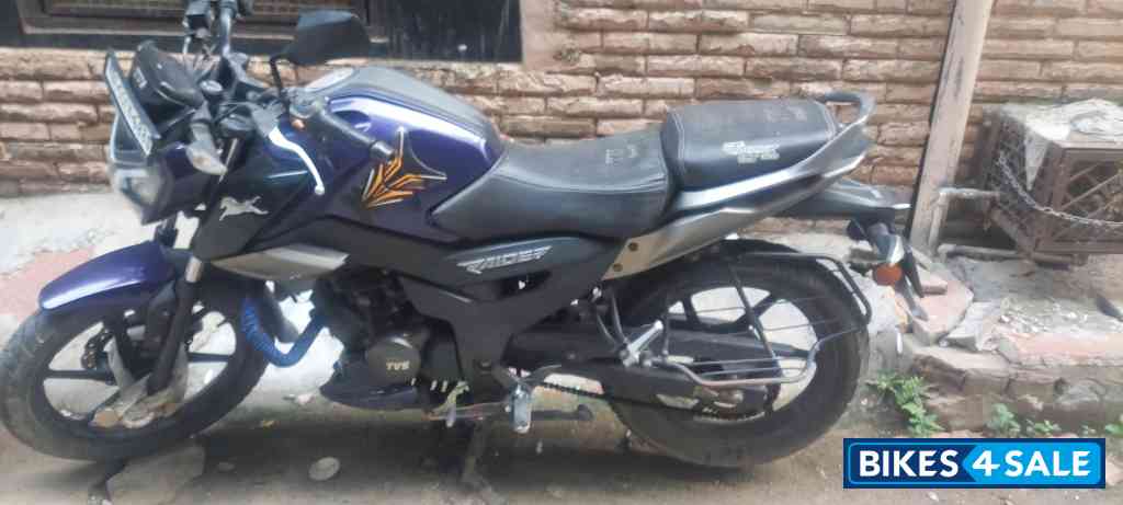 Blazing Blue TVS Raider 125