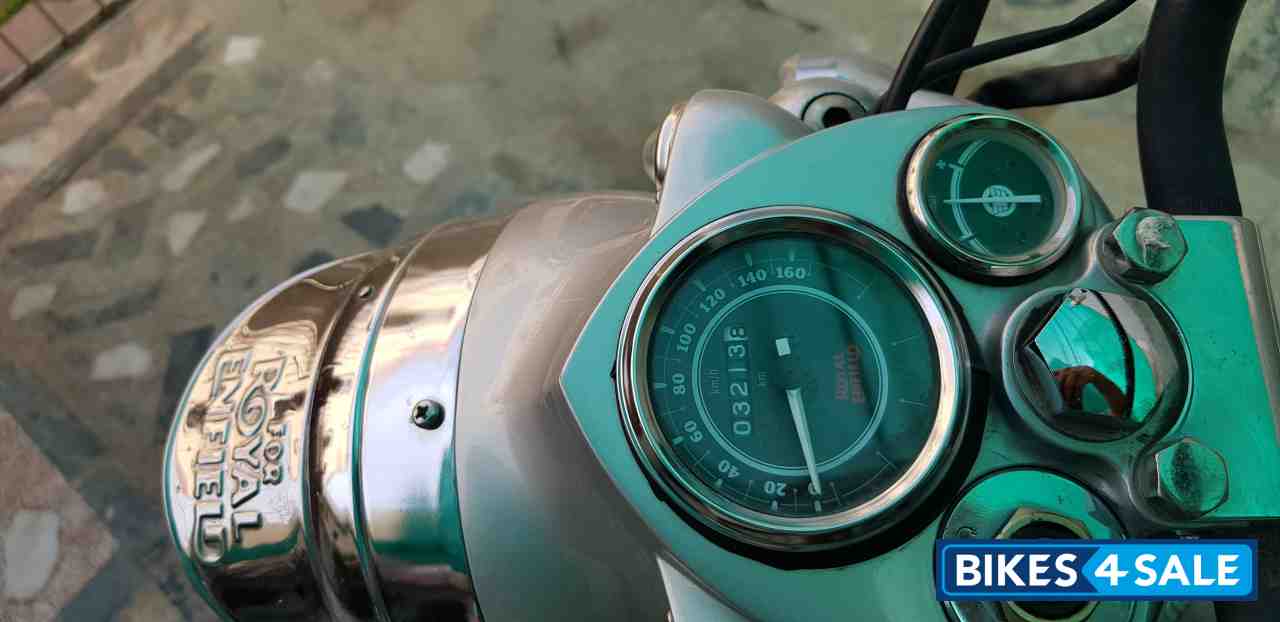 Silver Royal Enfield Bullet Electra