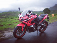 Red Bajaj Pulsar RS 200 ABS