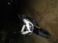 White With Blue Yamaha Fazer FI V2