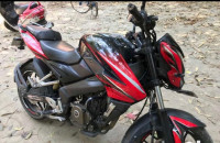 Black And Red Bajaj Pulsar 200 NS