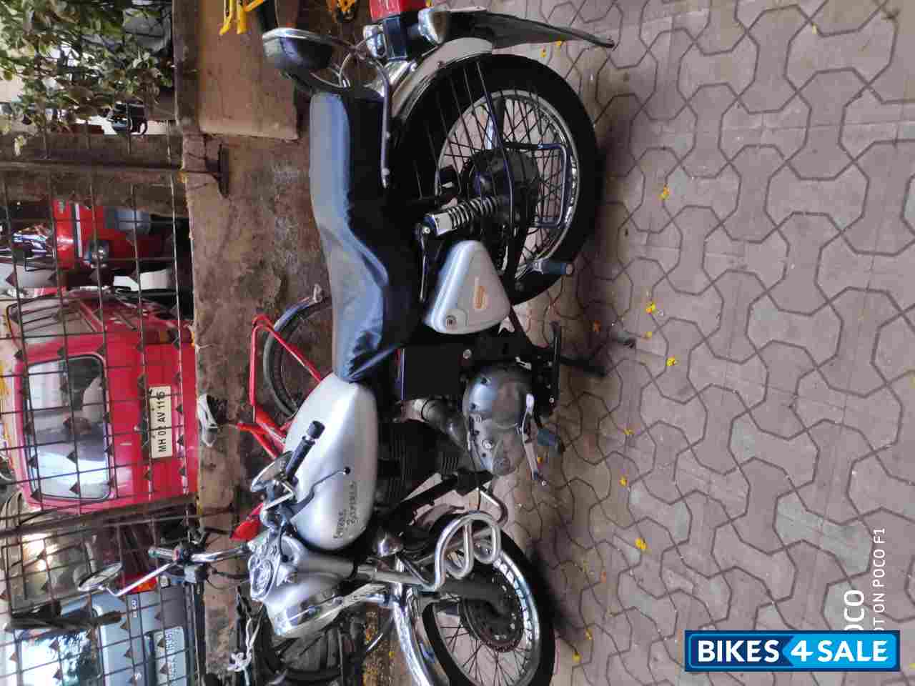 Silver Royal Enfield Bullet Electra Twinspark