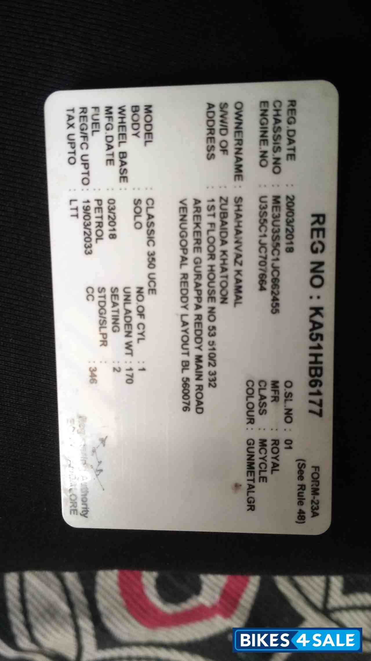 Gray Royal Enfield Classic Gunmetal Grey