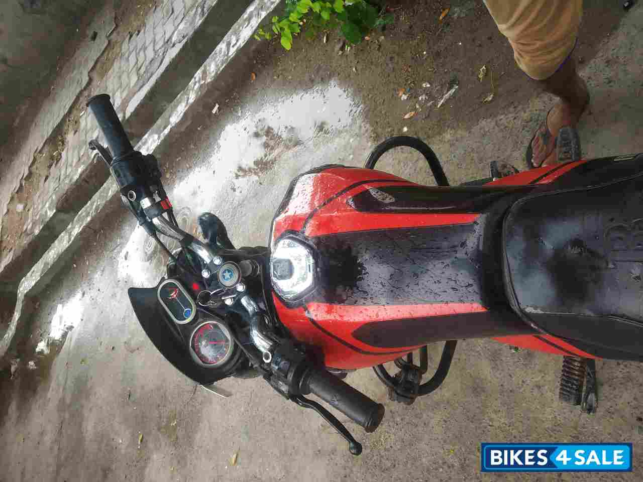 Orange, Black Bajaj V12
