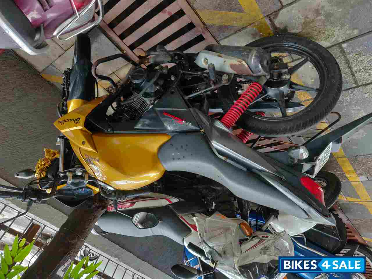 Yellow Honda CB Twister