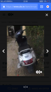Gray Honda Activa