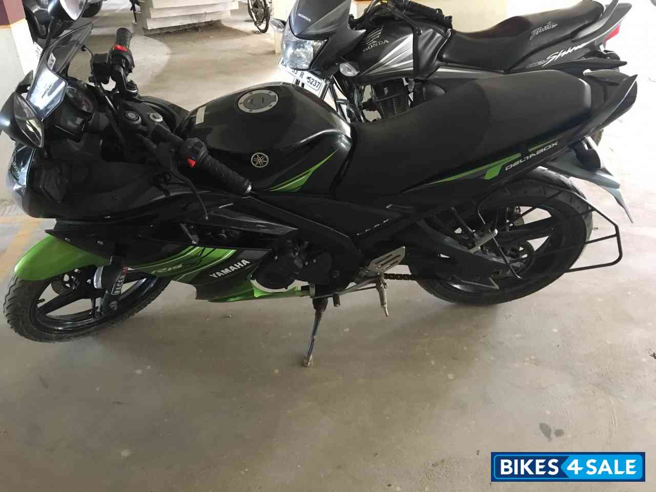 Black And Green Yamaha YZF R15 S