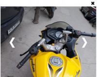 Yellow Bajaj Pulsar RS 200 ABS