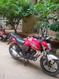 Red And Silver Yamaha FZ-S