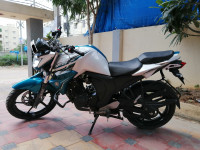 White & Blue Yamaha FZ-S