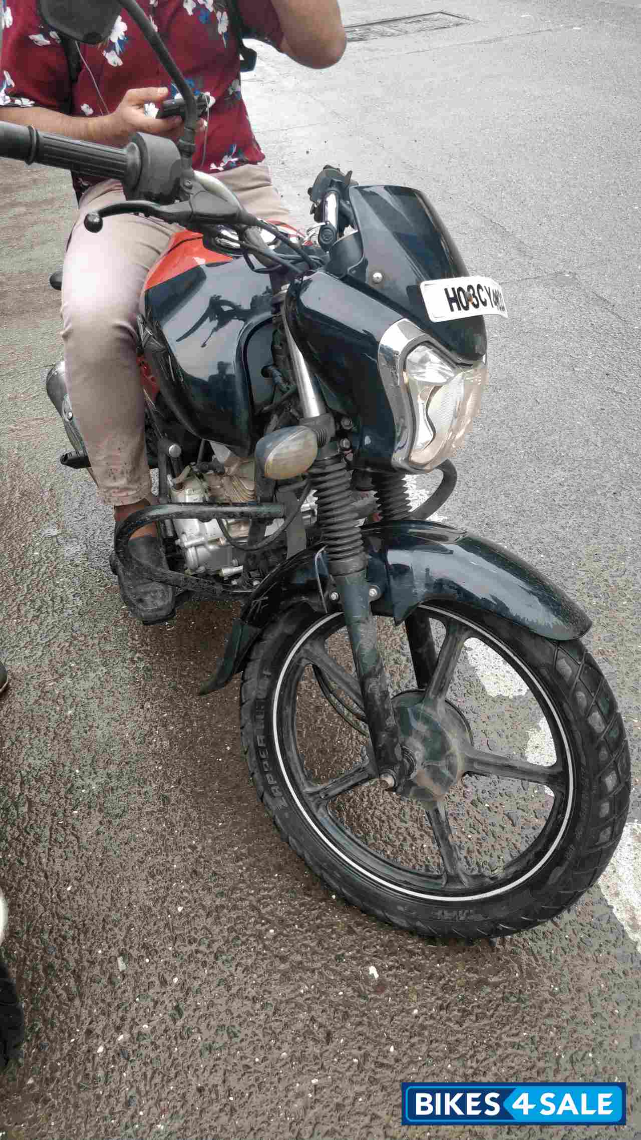 Red And Black Bajaj V12