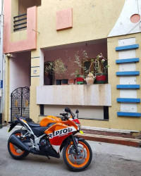 Orange Honda CBR 250R