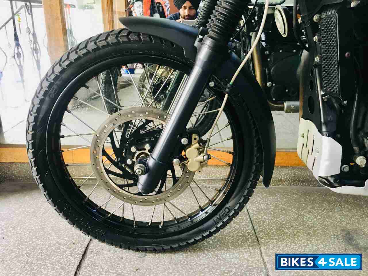 White Royal Enfield Himalayan