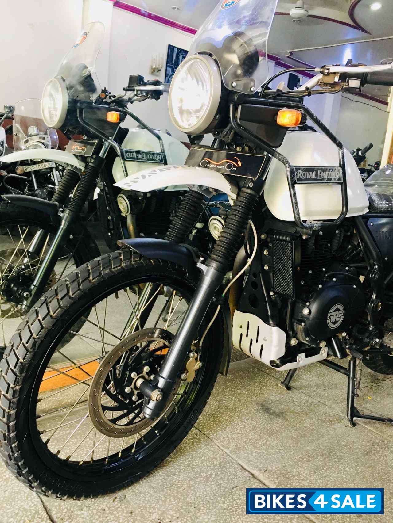 White Royal Enfield Himalayan