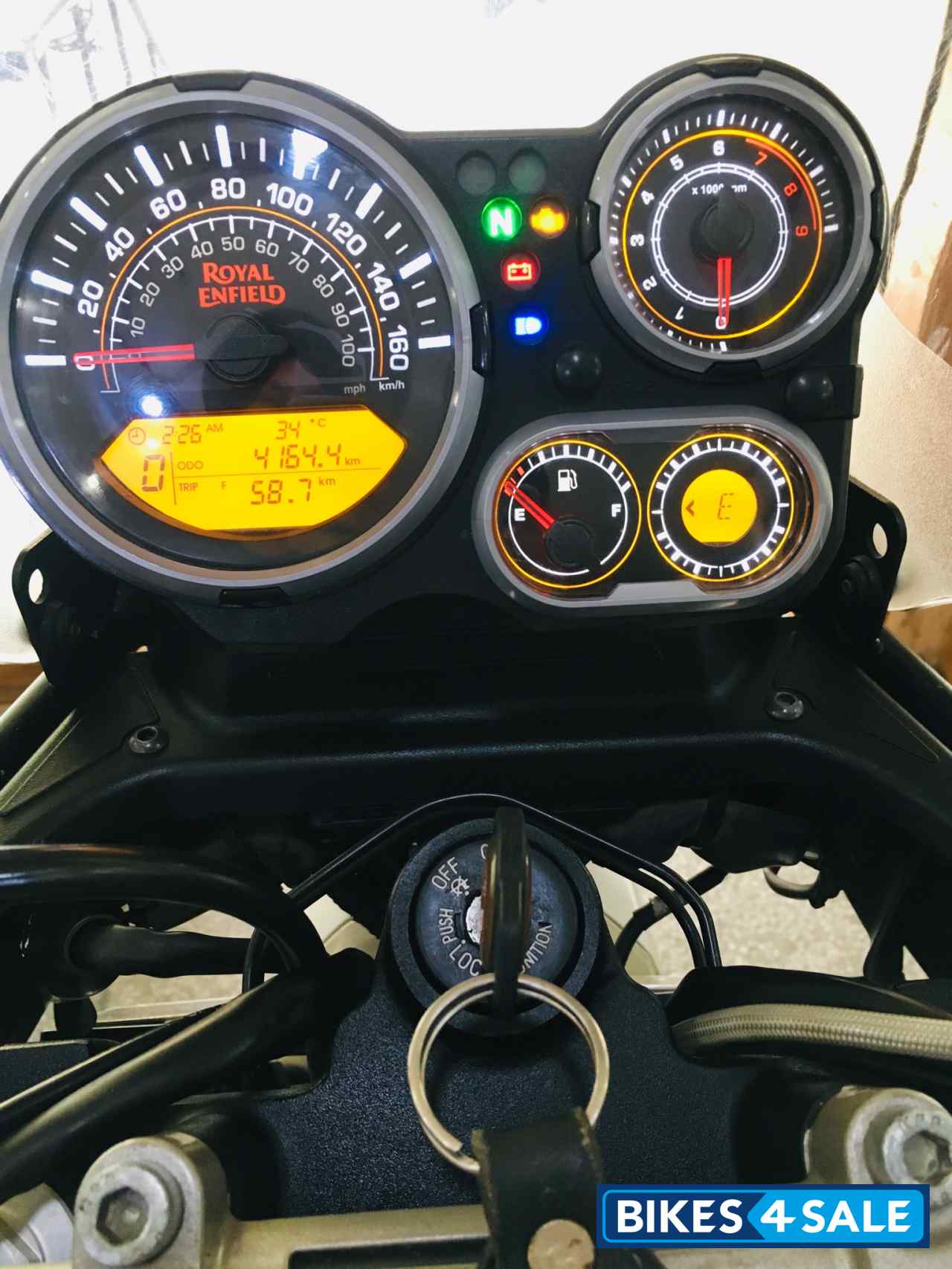 White Royal Enfield Himalayan